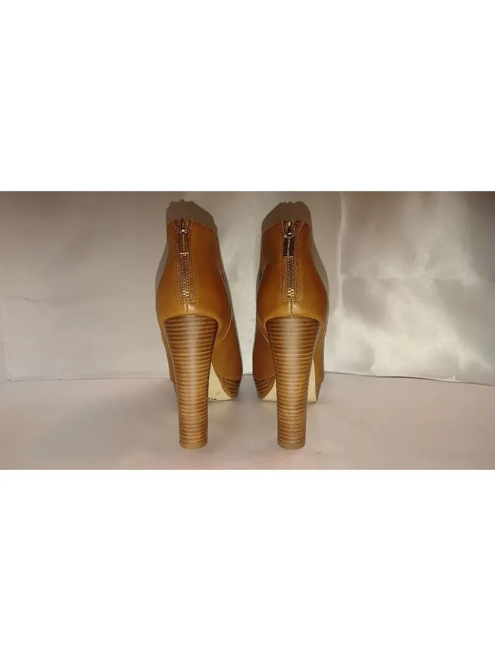 Michael Kors Lesley Leather Platform Ankle Boots Size 10M